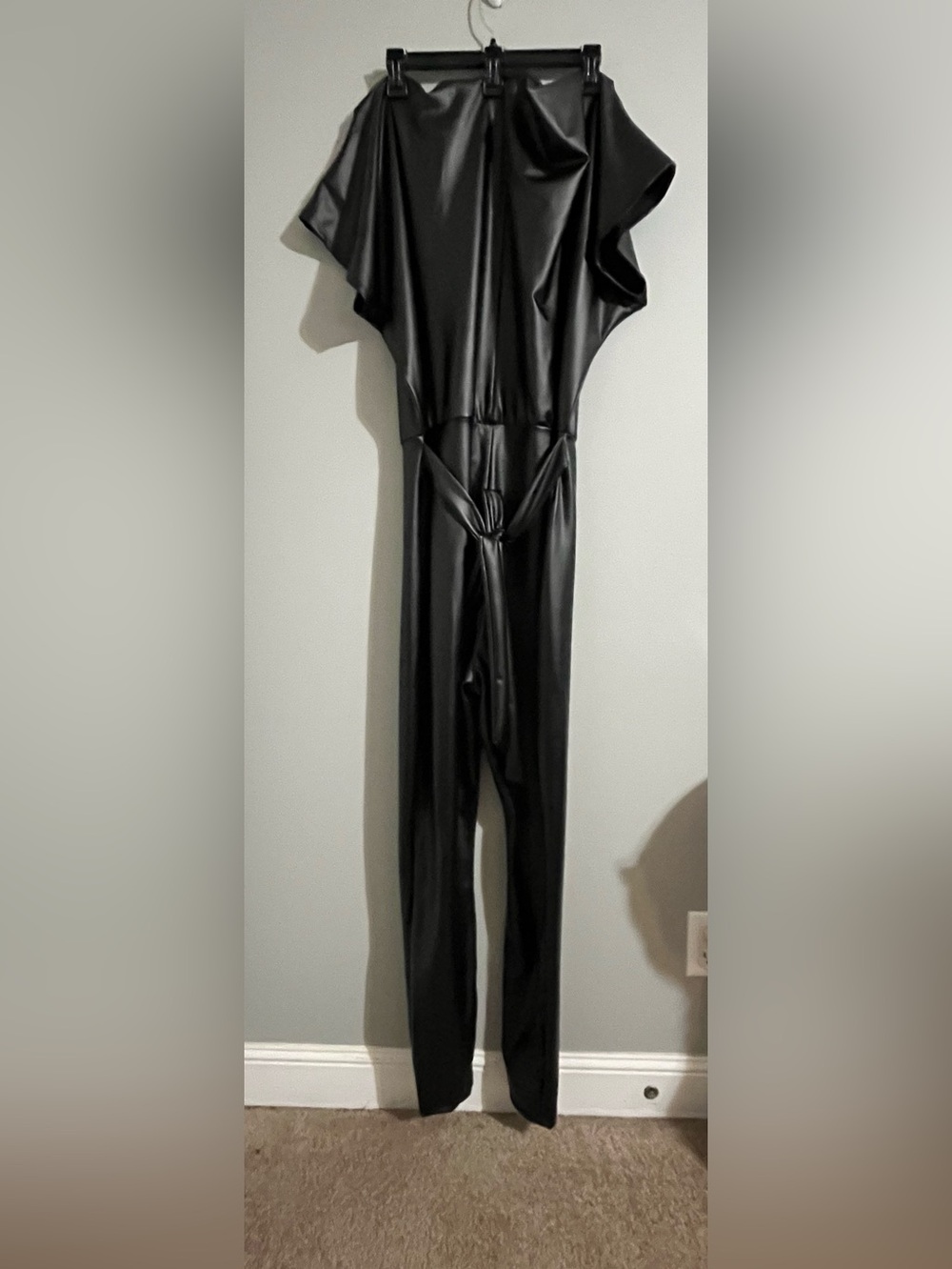Fashion Nova Want You Back PU Jumpsuit - Picture 3 of 13